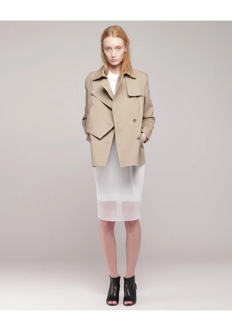Brushed Twill Peacoat