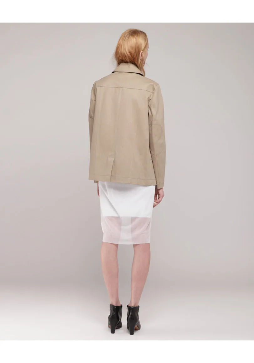 Brushed Twill Peacoat
