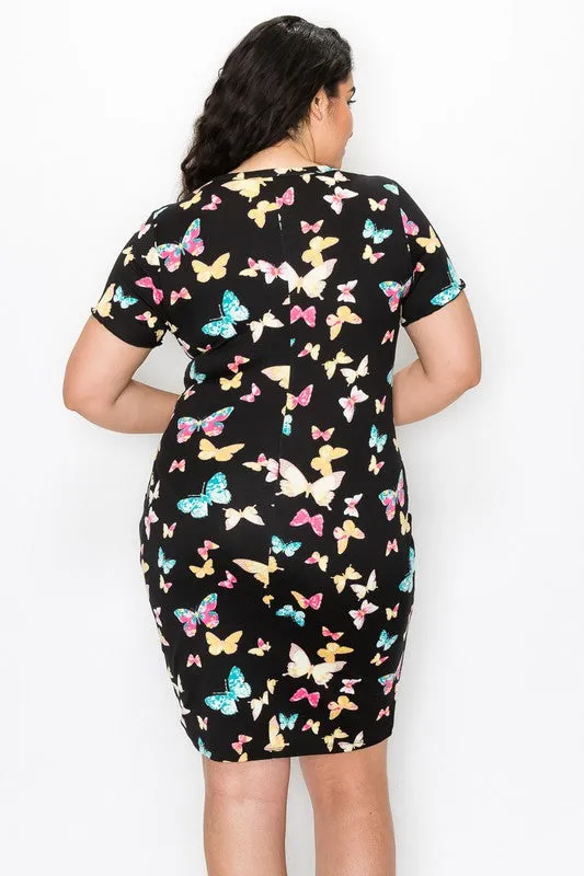 Fluttery Butterflies Mini Dress