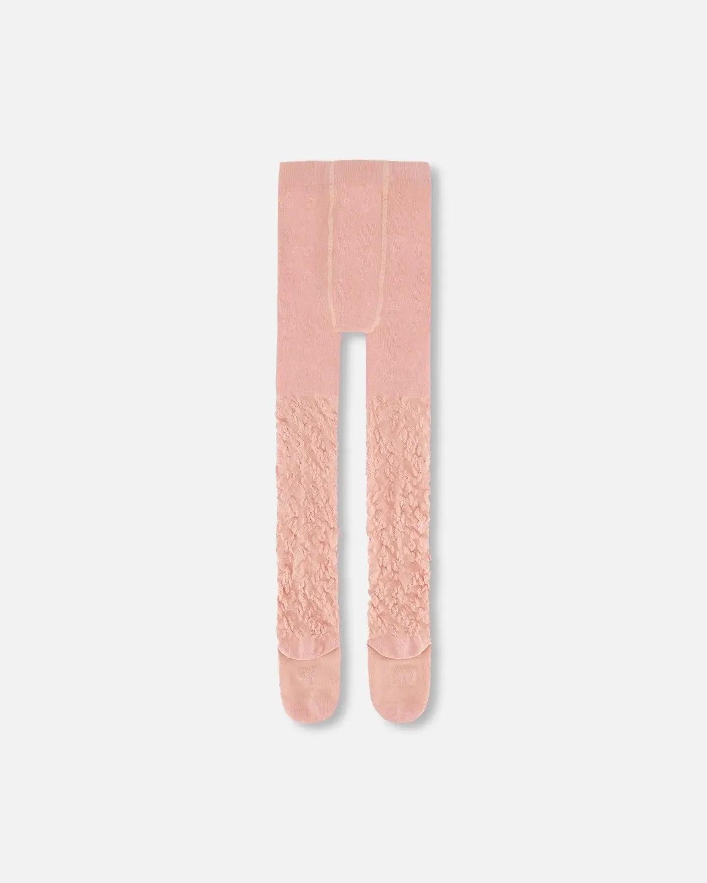 Jacquard Flowers Tights Light Pink