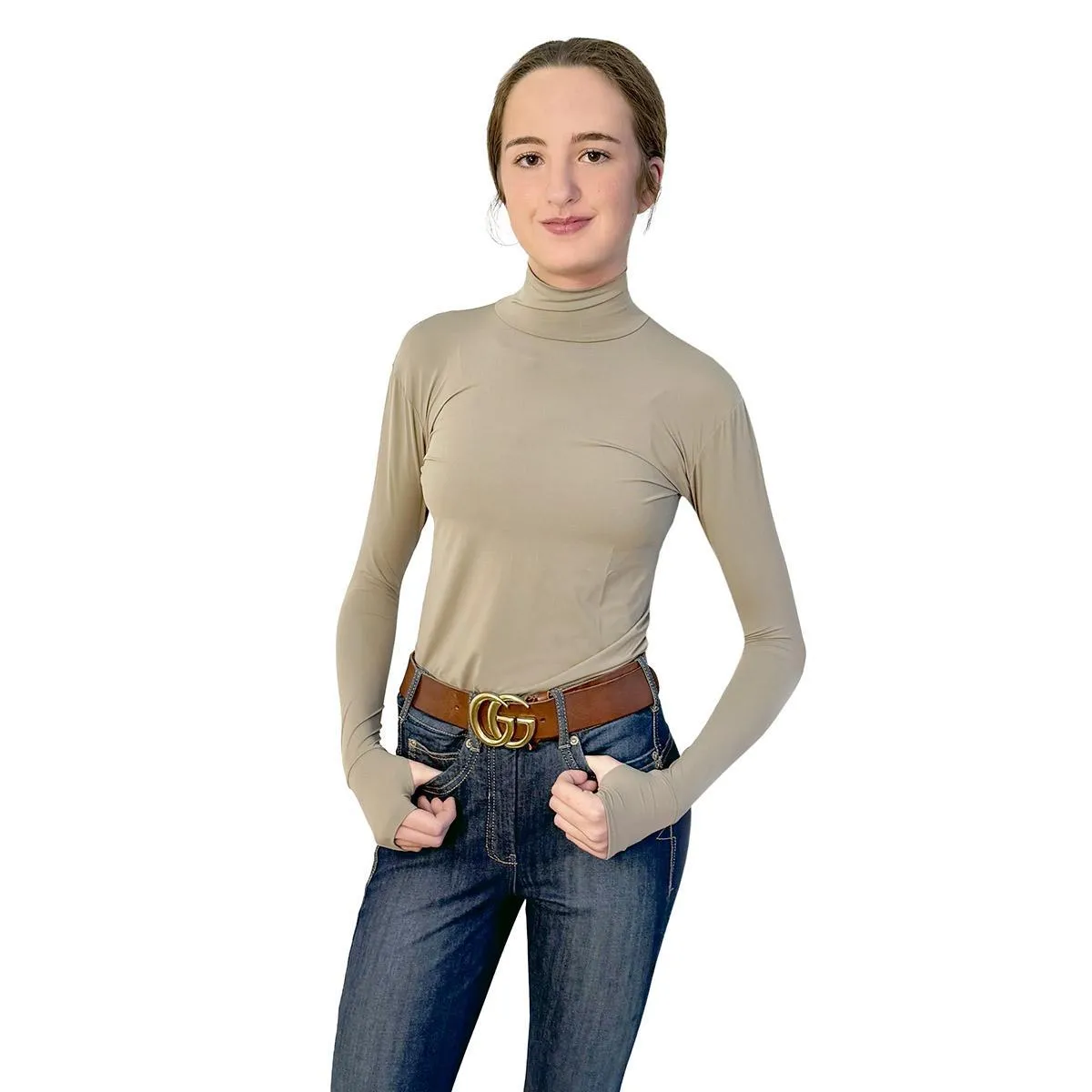 Kismet Alexa Solid Turtleneck Schooling Shirt