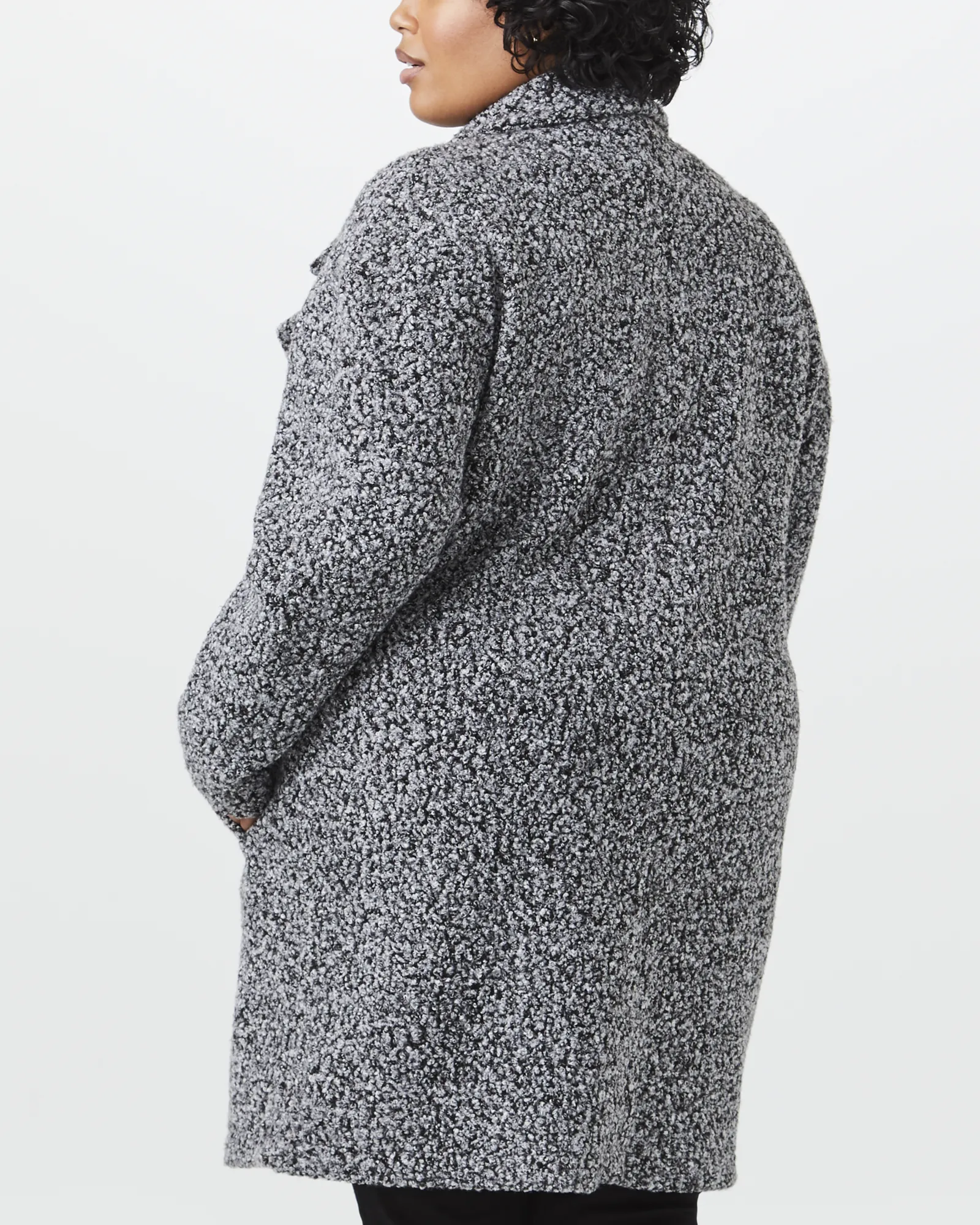 Philippa Teddy Coat | Charcoal Grey