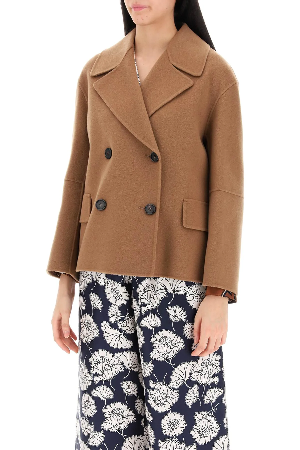 's Max Mara Cape Boxy Peacoat (Size - 40)