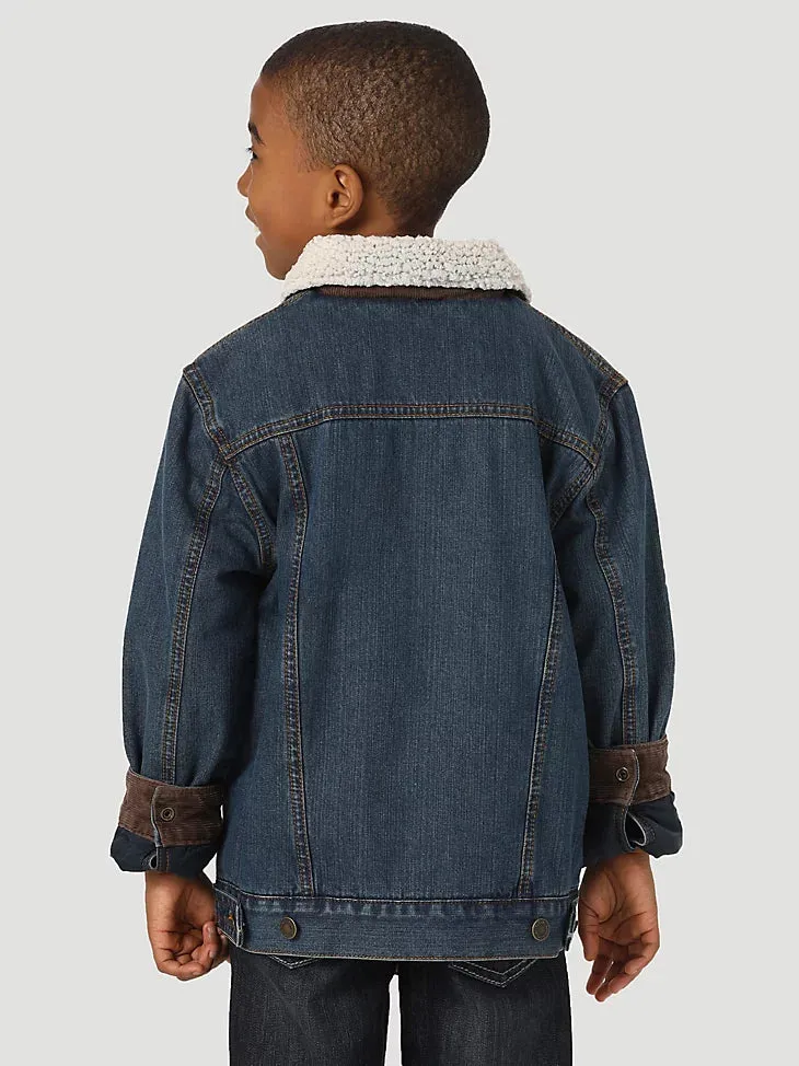 Wrangler 1084256RT Boys Wrangler Western Styled Sherpa Lined Denim Jacket  *CLOSEOUT*